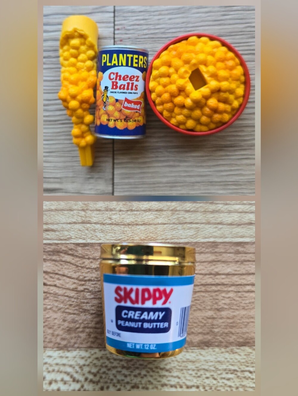 Zuru Mini Brands Retro Planters Cheez Balls Frozen Moment &Skippy Gold PB Bundle